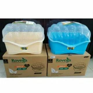  Rovega  Shella  SDR800 Rak  Piring  Plastik Dapur Dengan Tutup 