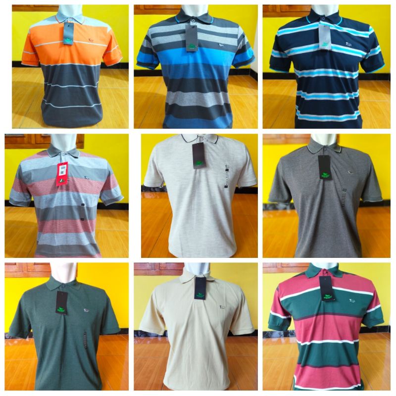 Kaos kerah Walrus size M motif random