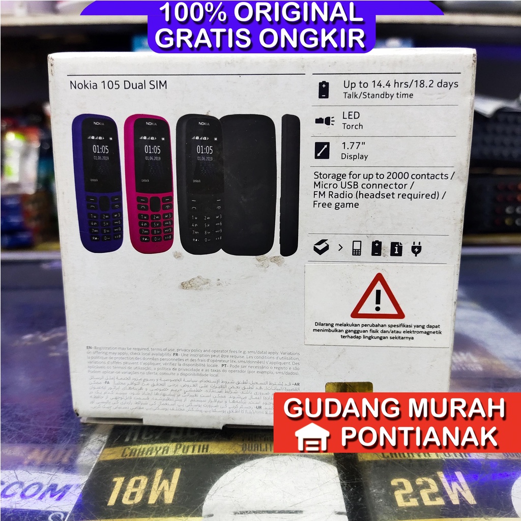 Nokia 105 4th edition Garansi resmi TAM 1 tahun