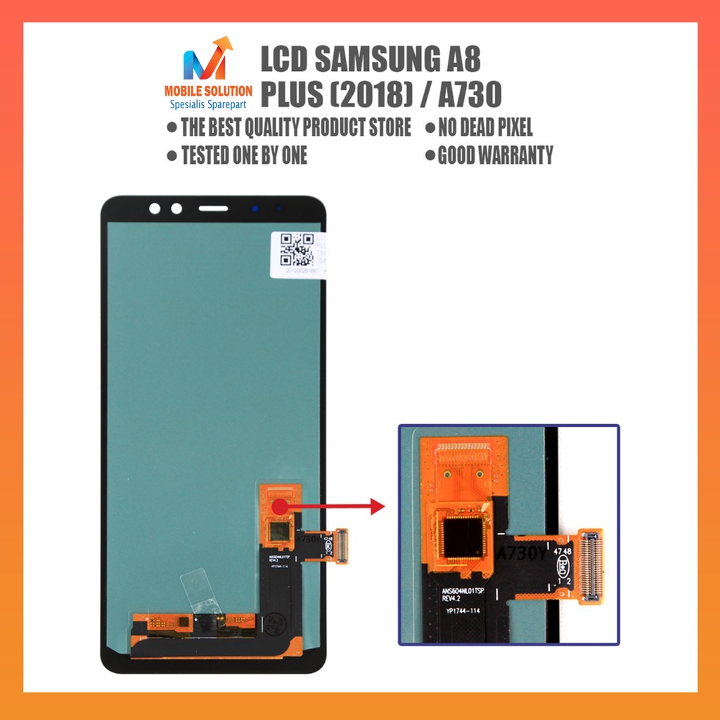 Grosir LCD Samsung A8 Plus A730 Fullset Touchscreen OLED 100% Garansi 1 Bulan + Packing / Bubble