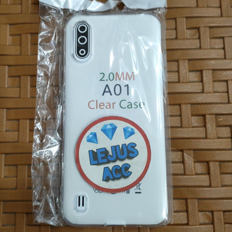 Samsung Galaxy A01 Silikon Jelly Soft Case Casing Bening Tebal 2.0mm