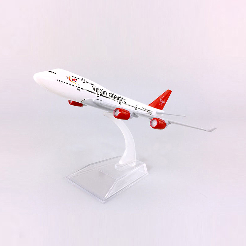 Virgin Atlantic B747 UK Boeing 747model Pesawat Die-cast Metal Plane Model 16CM