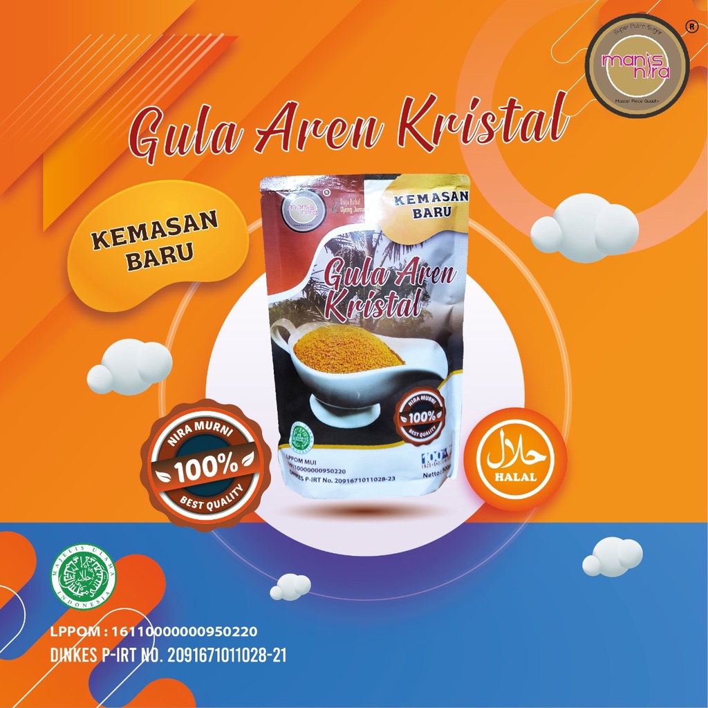 

GULA AREN KRISTAL SEHAT/ GULA AREN 350gr