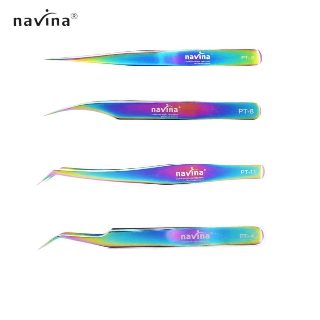 PINSET NAVINA RAINBOW PINSET BULUMATA PINSET EYELASH EXTENSION