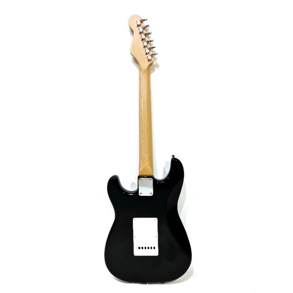 Gitar Elektrik Merk Fender Model Strato Caster Black / Hitam Bonus Tas dan Kabel Jack Stratocaster Listrik Murah Jakarta