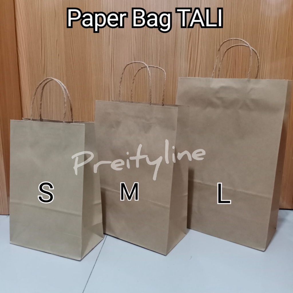 

Paper Bag Coklat All Size Brown Craft // Papper Bag Kertas Souvenir