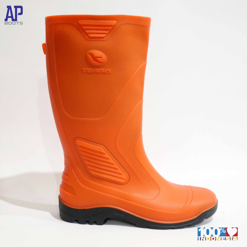 AP TERRA ECO 3 ORANGE 39-43 - SEPATU BOOT SAFETY KARET - AP BOOTS