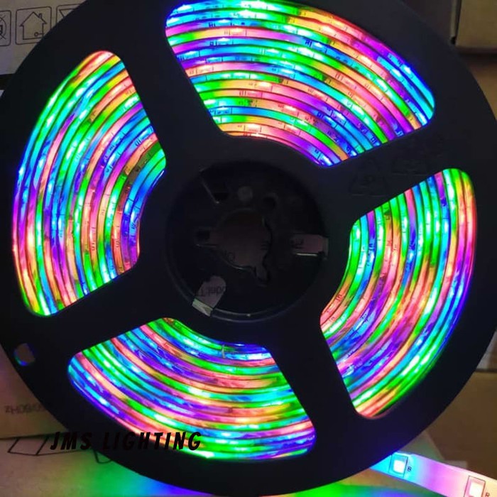 LAMPU LED STRIP RGB &amp; RGBW 3528 2835 ip 44 WARNA WARNI RUNNING lampu led strip pita DEKORASI IP44 SUDAH TERMASUK REMOT