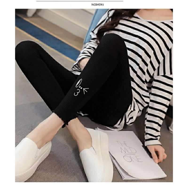 NEW!!Celana Legging Hamil Katun 6686