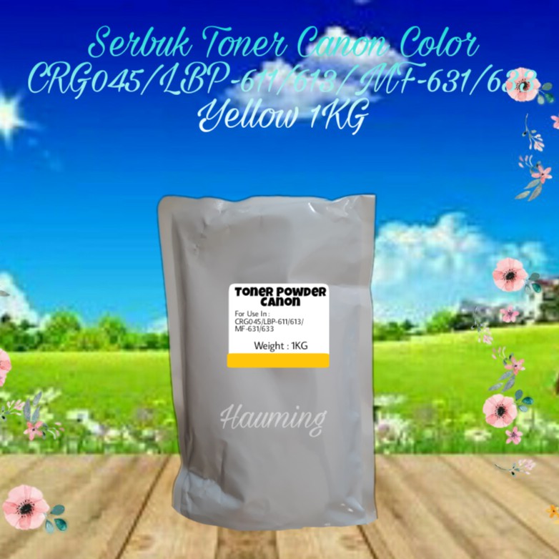 Serbuk Toner Canon CRG 045 CRG045 LBP612 LBP611 LBP613 MF631 MF632 MF633 MF634 Yellow 1kg