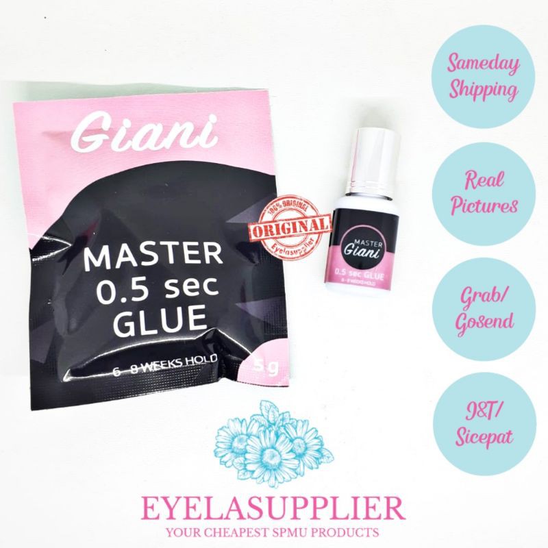 Giani Expert Master Glue 0.5 Sec 1 detik GOLD Eyelash Extension ORIGINAL USA Lem Tanam Bulumata