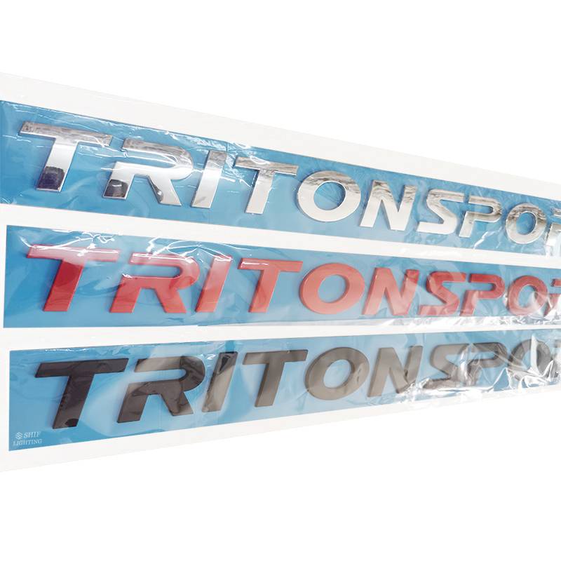 1 x ABS TRITON SPORT TRITONSPORT Car Auto Front Hood Decorative Emblem Badge Sticker Decal Replacement For MITSUBISHI