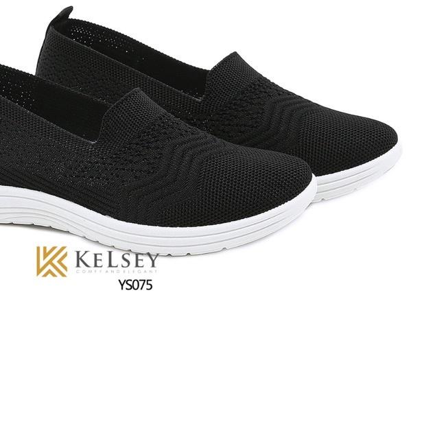 ✥ Kelsey Sepatu Flyknit Slip On Shoes Wanita YS075 Lentur Women Shoes ♠