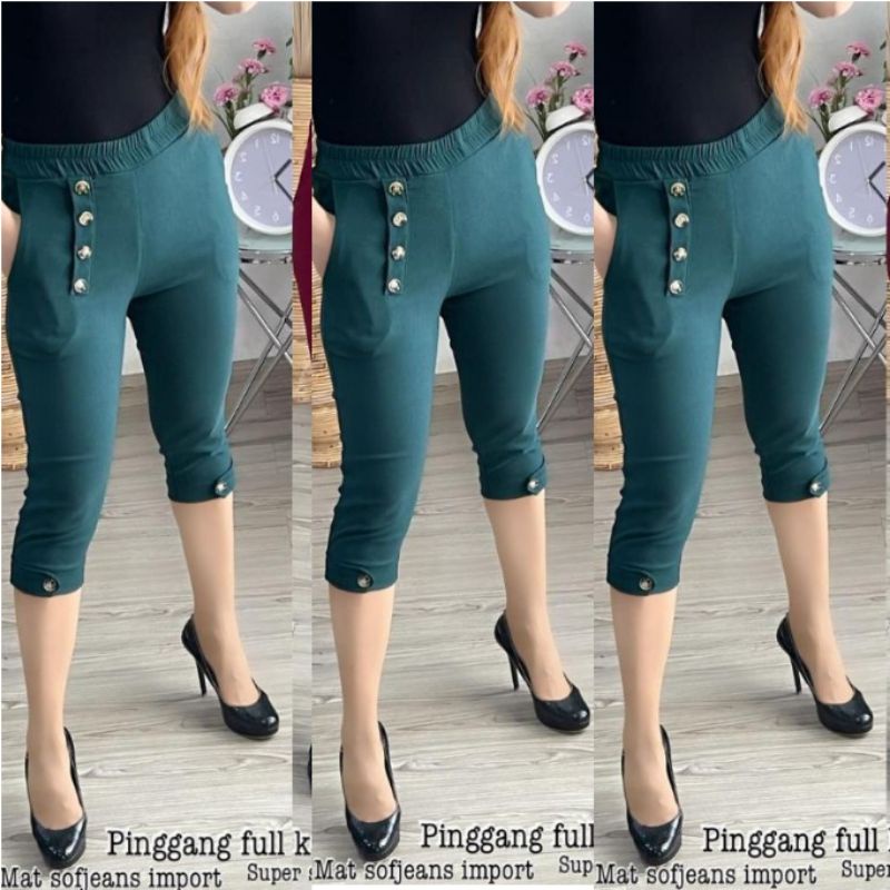 Celana Soft Jeans Wanita Impor 9377