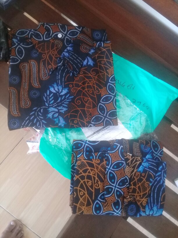 Hem Anak Dan Ayah  Batik Pria Seragam