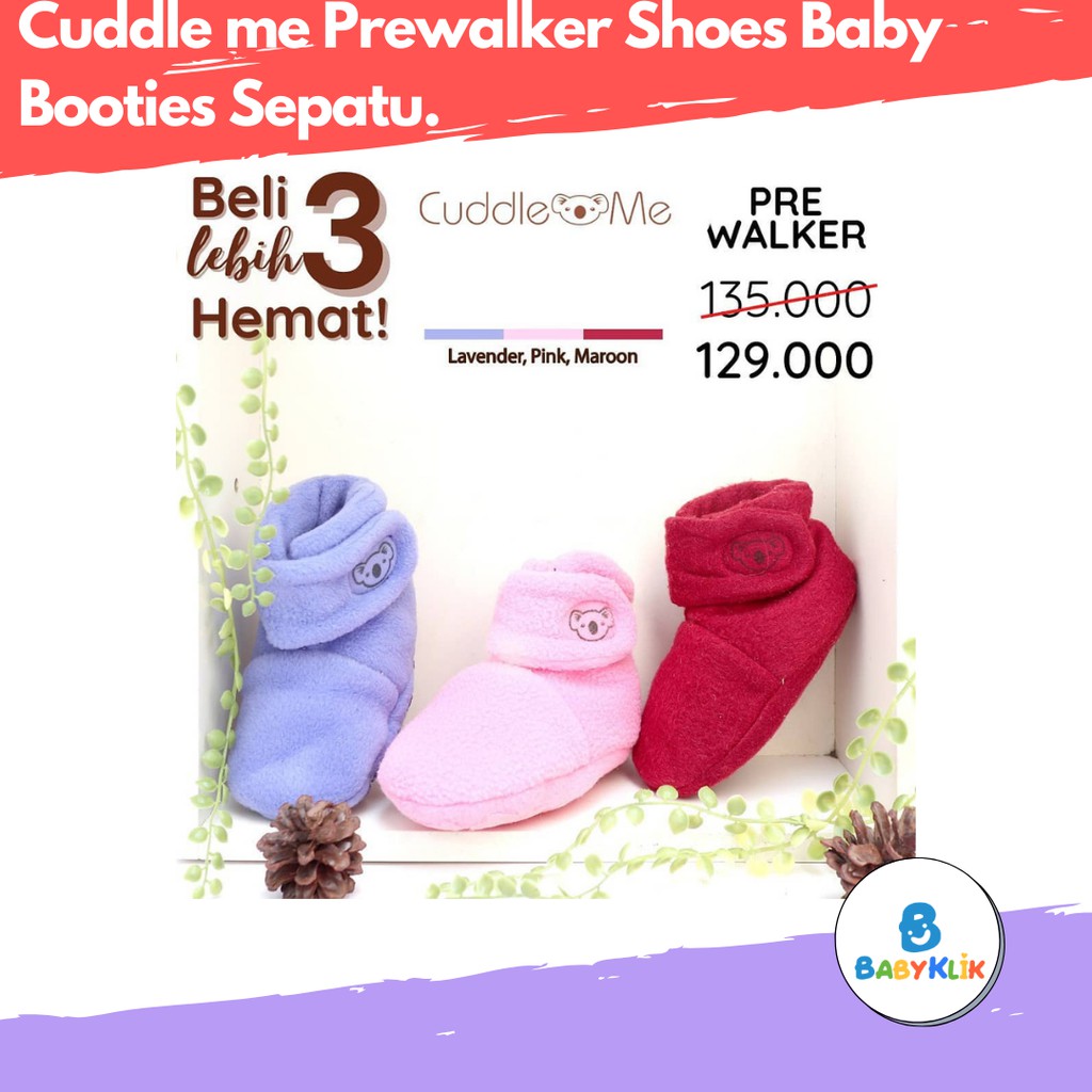 Paket Hemat CuddleMe - Prewalker Shoes isi 3 - Baby Booties - Sepatu Bayi