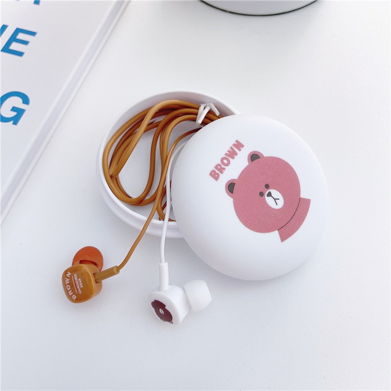 Headset Earphone In-Ear Kabel 3.5mm Dengan Mic Untuk Smartphone / Laptop