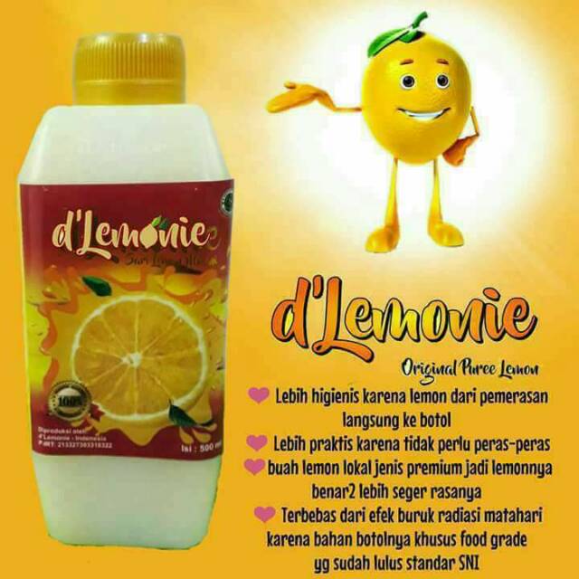 

D'lemonie sari lemon 500 ml