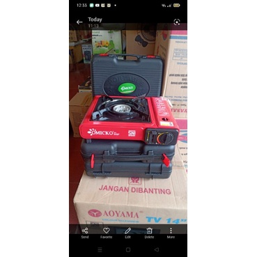 KOMPOR PORTABLE Kompor Gas 2 In 1 Kompor Gunung Kompor Box OMICKO