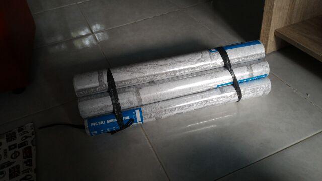 [best Seller] 808 Wallpaper Sticker Dinding Murah, Batu Bata, Bata Putih