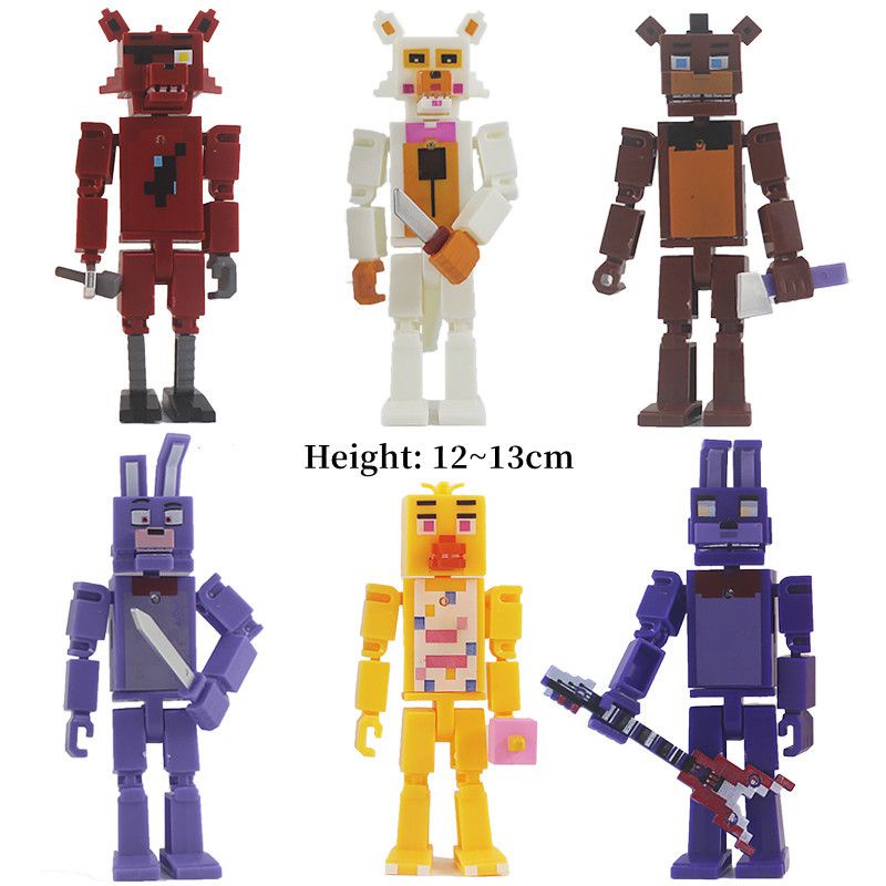 8pcs/Set Five Nights At Freddy Character Luminous Lighting Action Figure Toys Gift