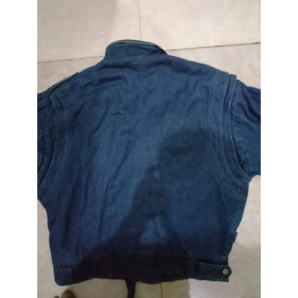Jaket Denim Vintage Bomber flight vintage trucker vintage jeans vintage jeans vtg jacket vtg