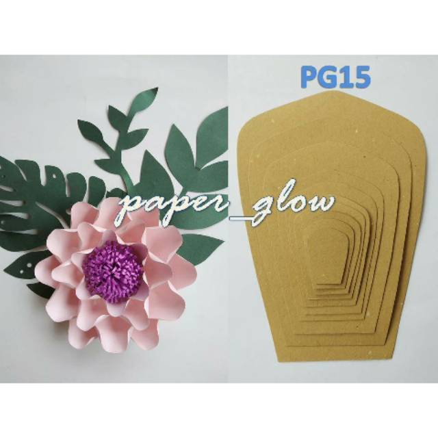 POLA PAPER FLOWER MURAH, CETAKAN PAPER FLOWER, TEMPLATE PAPER FLOWER