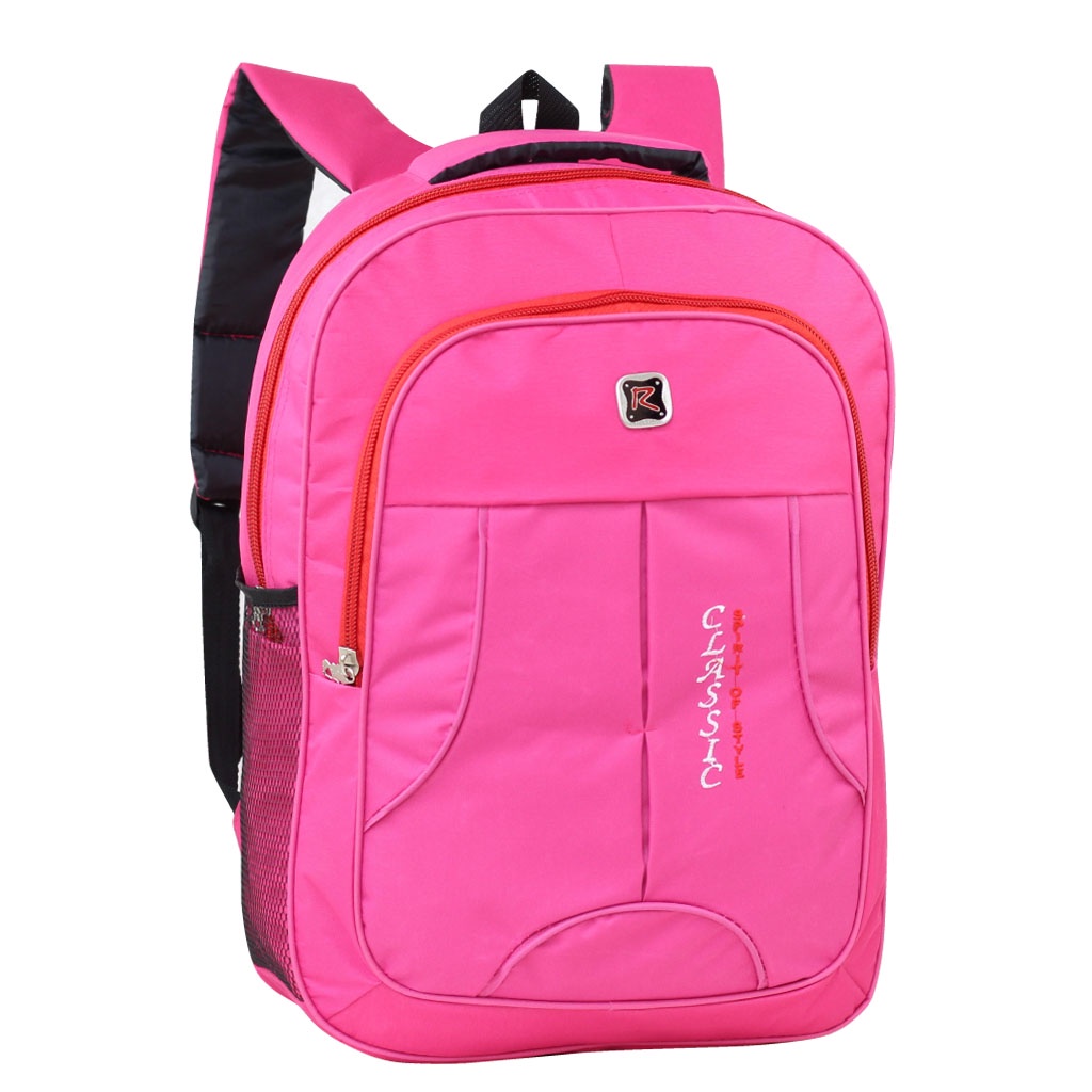 Tas Ransel Sekolah Tas Ransel Pria Tas Punggung Laptop Kuliah Polo Classic Pink Tas Pink Sekolah