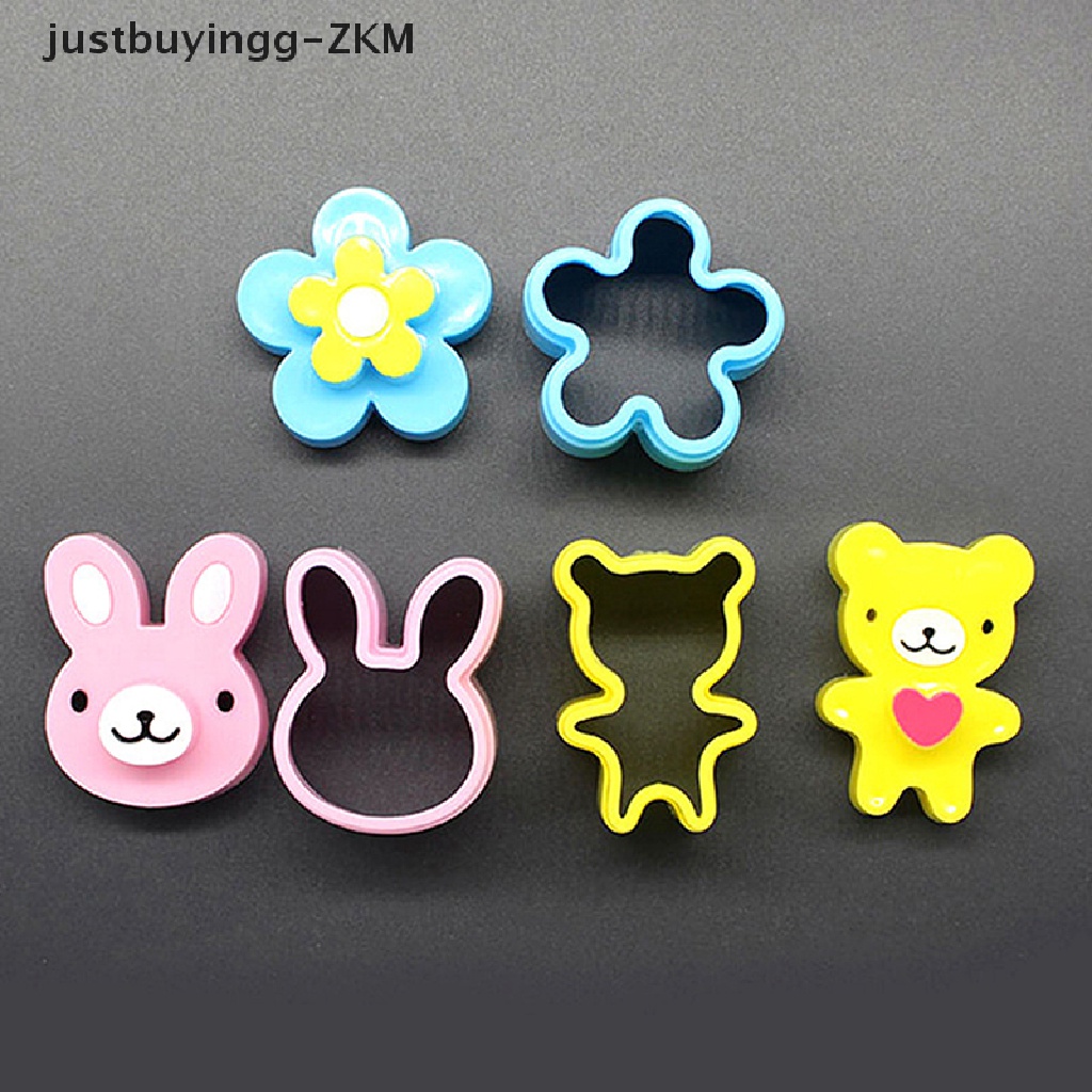 Cetakan Roti Kuebiskuit Bentuk Kelinci Beruang Bunga Model Timbul