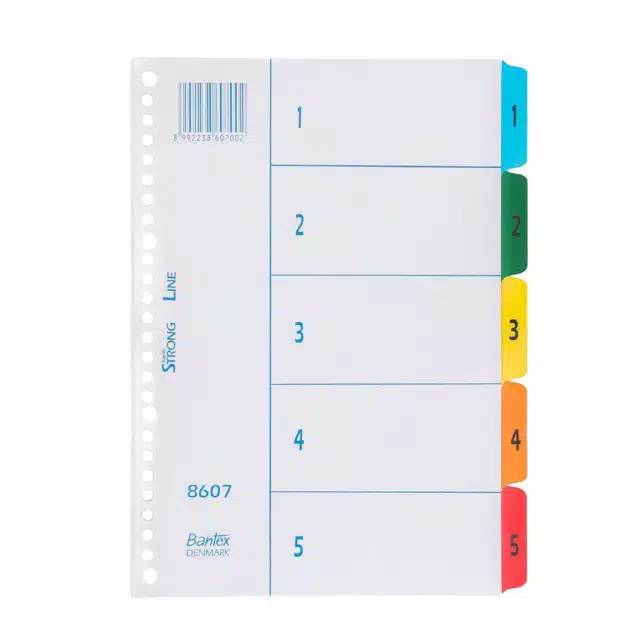 

Bantex Index (15) 26 Holes For Multiring Binder B5 8607 00
