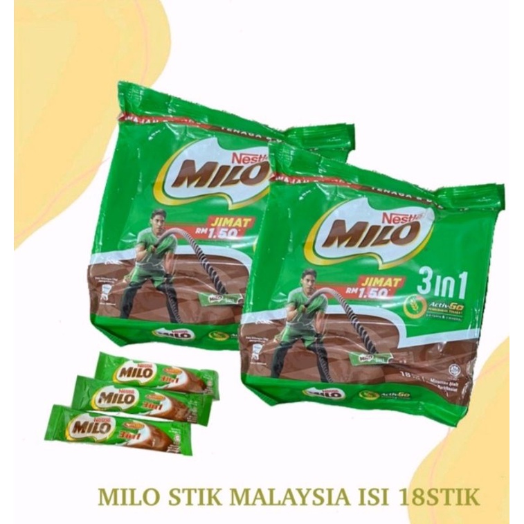 

Milo Nestle 3 in 1 isi 18 stik