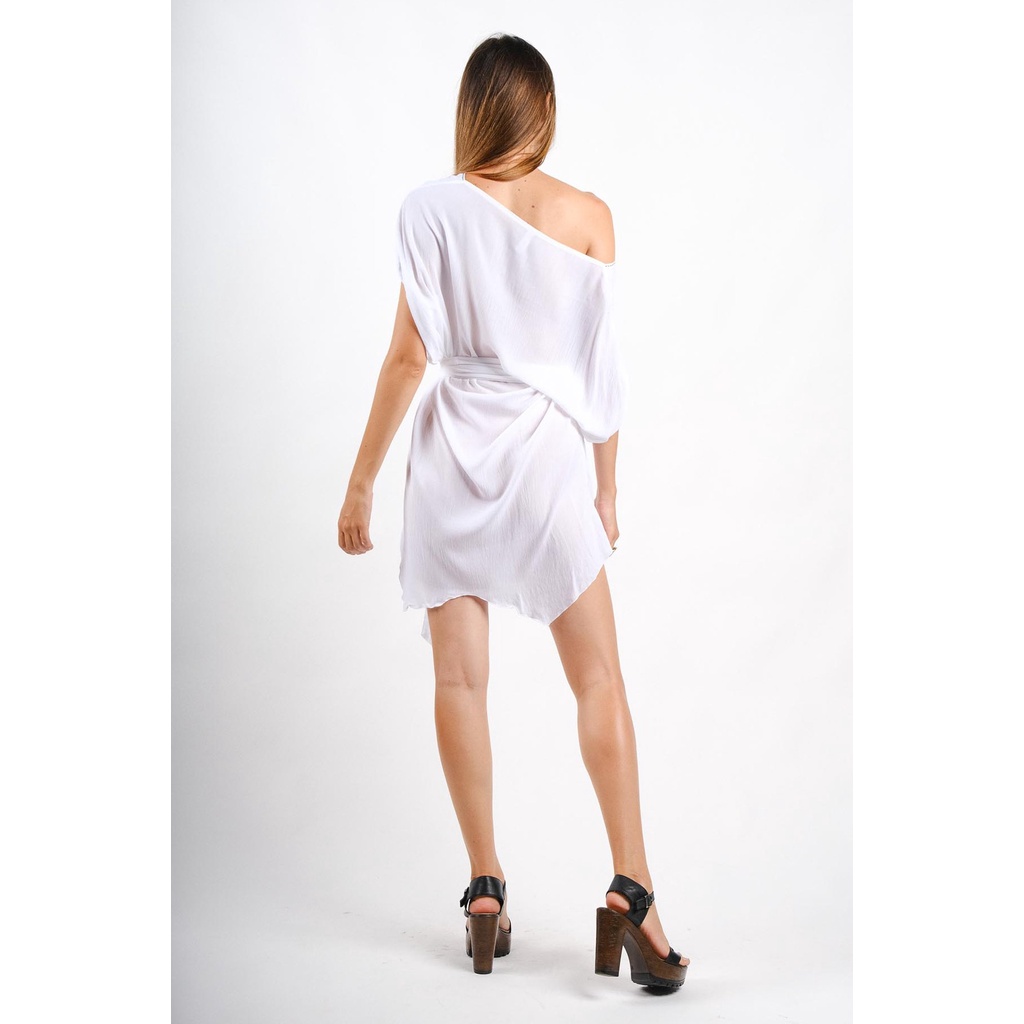 Gingersnap Bali - Ginger Wideneck Tunic (White)