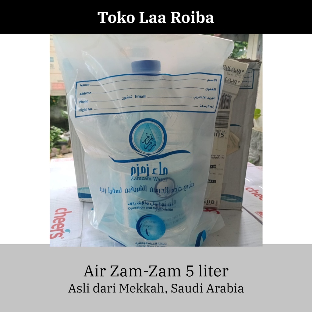 

Air Zam-Zam 5 Liter | Asli Mekkah, Saudi Arabia