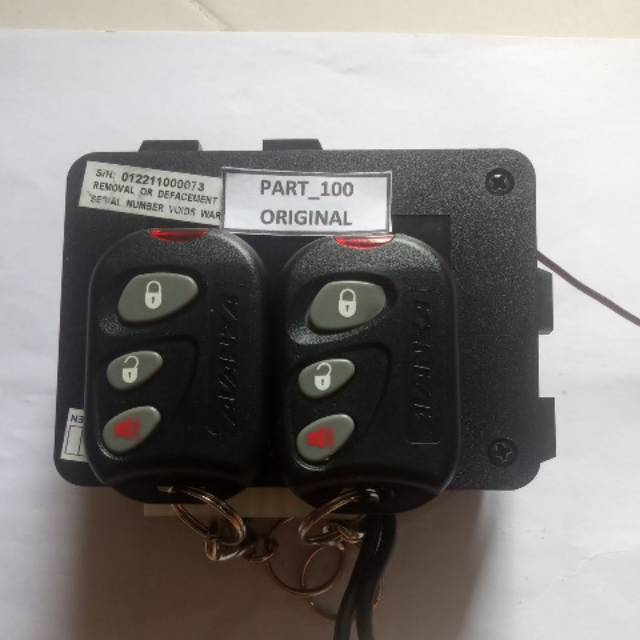 Modul/Ecu + 2 Remote Alarm Original Avanza Type E Dan S