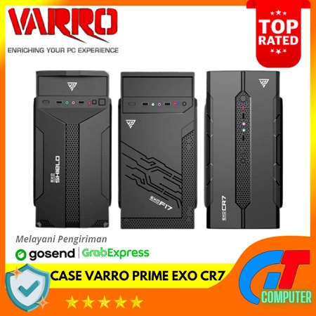 CASING VARRO PRIME M-ATX EXO CR7 INCLUDE PSU 380 WATT