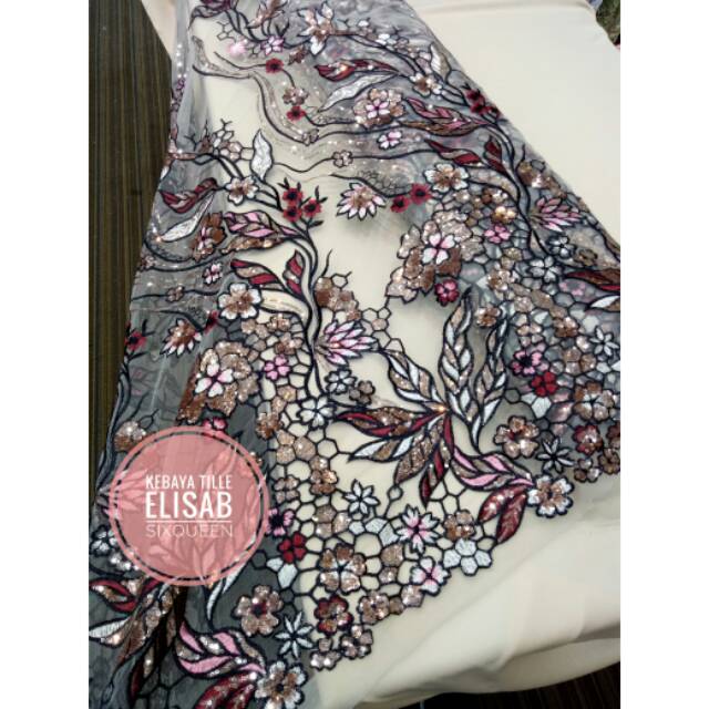 TILLE ELISAB PAYET SIXQUEEN (Harga per 1/2meter = 50cm = 0