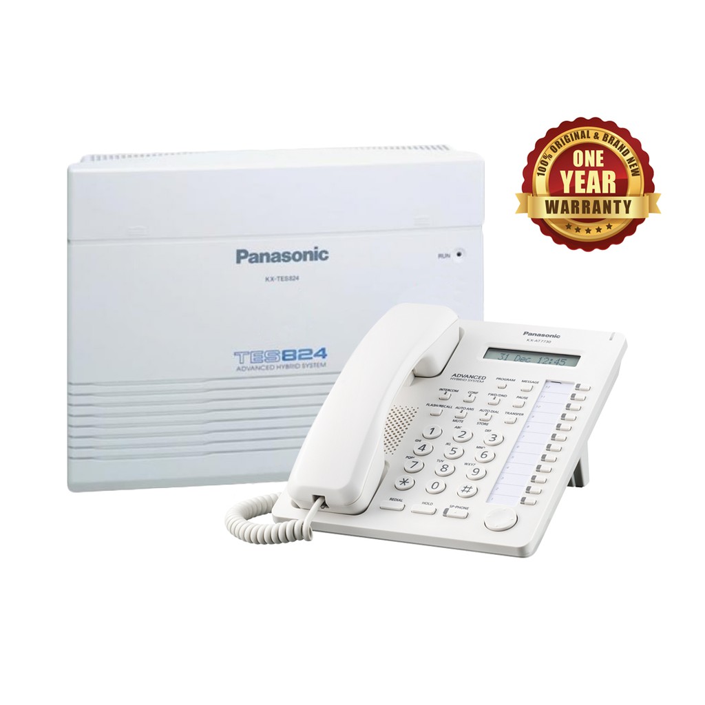 Panasonic PABX KX-TES824 - Kap. 3 CO - 8 Extension - PBX + Telephone KX-AT7730