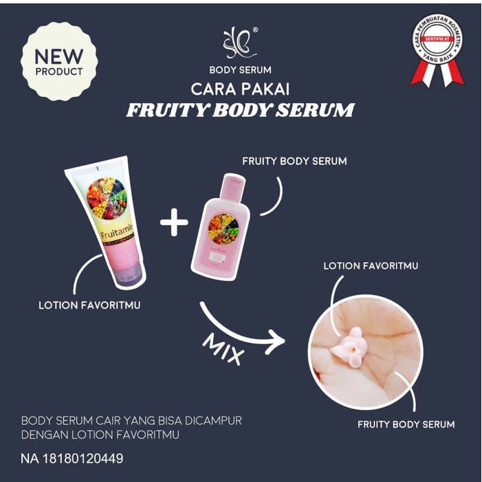 WATER BODY SERUM FRUITAMIN / PINK BY SYB BODY SERUM CAIR