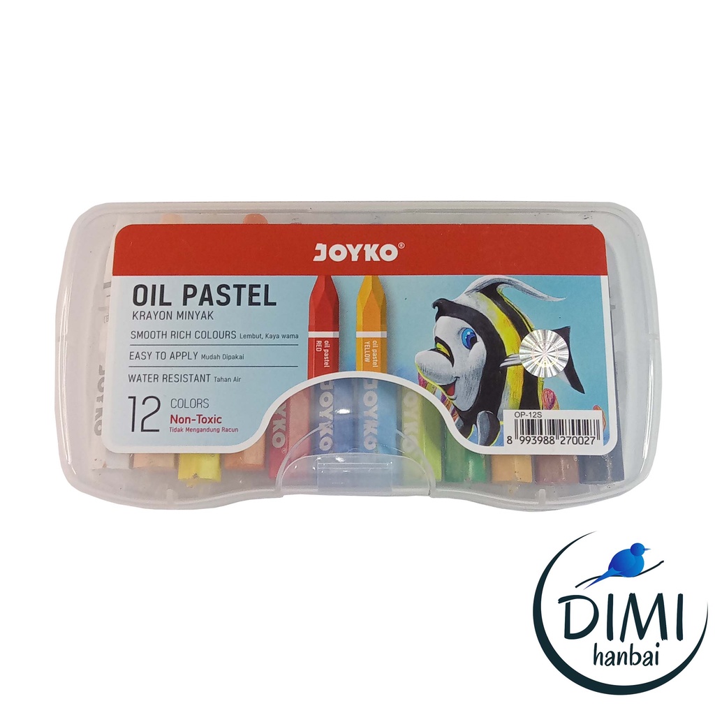 

[DIMI] Joyko Crayon Oil Pastel Kerayon 12 Warna