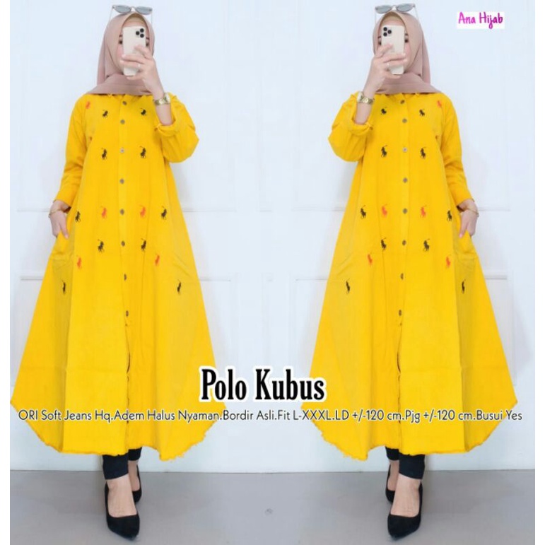 Ennuly tunik mat denim LD120cm busui