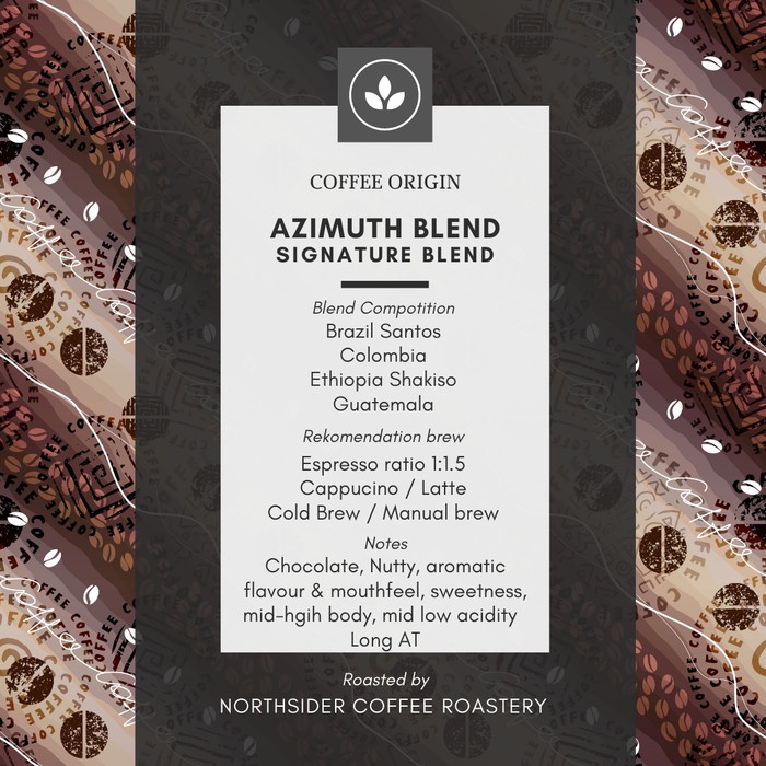 

Kopi-Biji- Biji Kopi Arabika Azimuth Blend - 500Gr Northsider Espresso Blend - Biji Kopi -Biji-Kopi