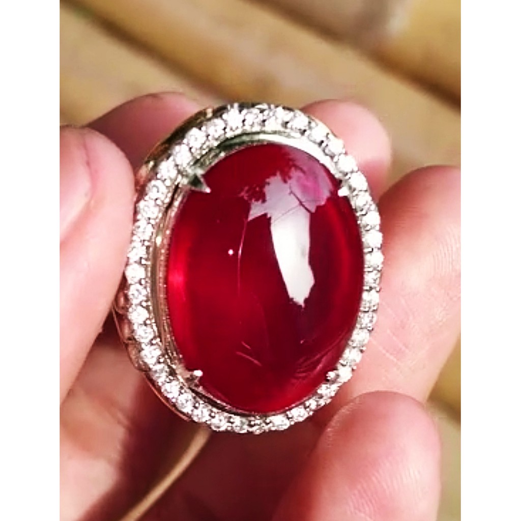 OBI MERAH batu akik natural bacan obi merah super HQ