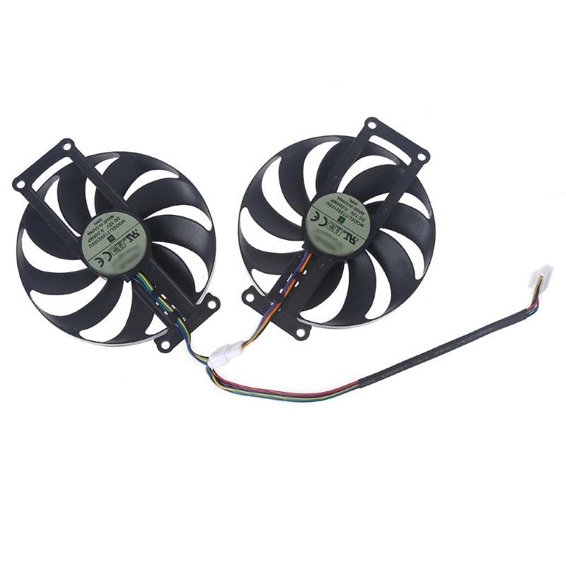 Bt 88mm/3.46in 4Pin 12V 0.5A Kipas Cooler T129215Su VGA Fan Graphics Card Cooling Fan Untuk -ASUS GTX1650 Ti/S 2070 Pendingin