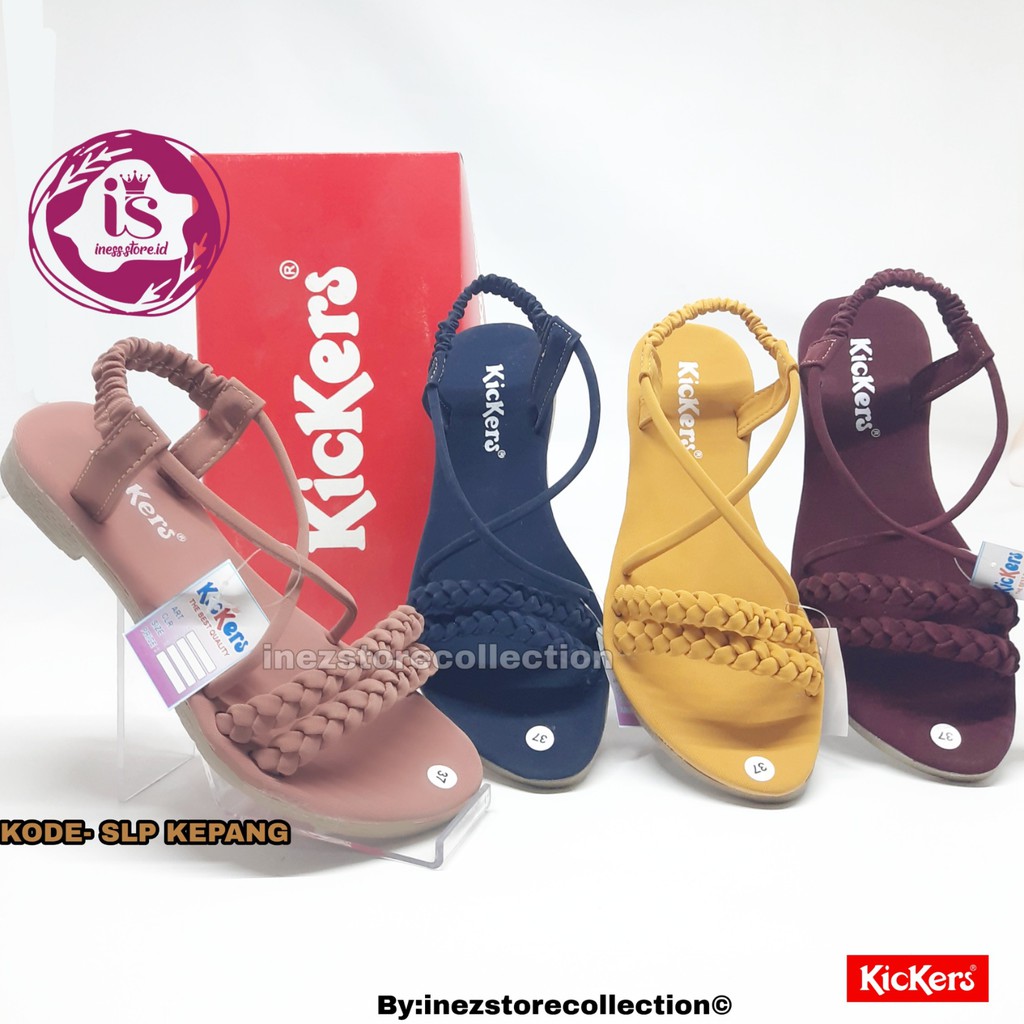 SANDAL SANTAI WANITA KICKERS SLOP KODE SLP KEPANG MURAH HARGA GROSIR