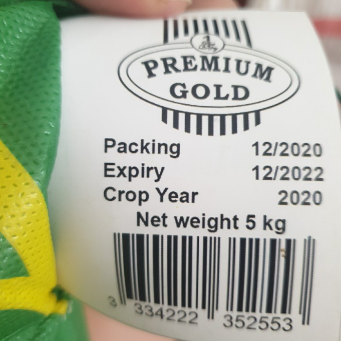 

978Eq10W Beras Basmati Premium Gold 5Kg WQ12