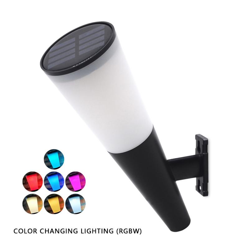 [Solar Wall Waterproof Streetlights] [Outdoor Garden Decoration Night Spotlights] [2-color/Colorful Changing Landscape Lamp for Corridor]