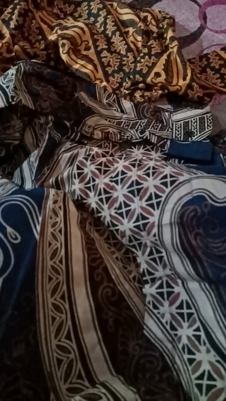 Kemeja Batik Pria Lengan Panjang Size M L Xl Xxl Bswart Batik Hrb026 Kenango Panjang Padi