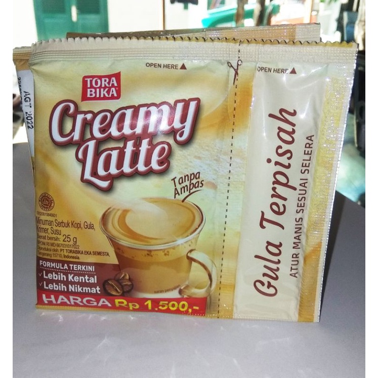 

Tora buka Creamy latte, renceng
