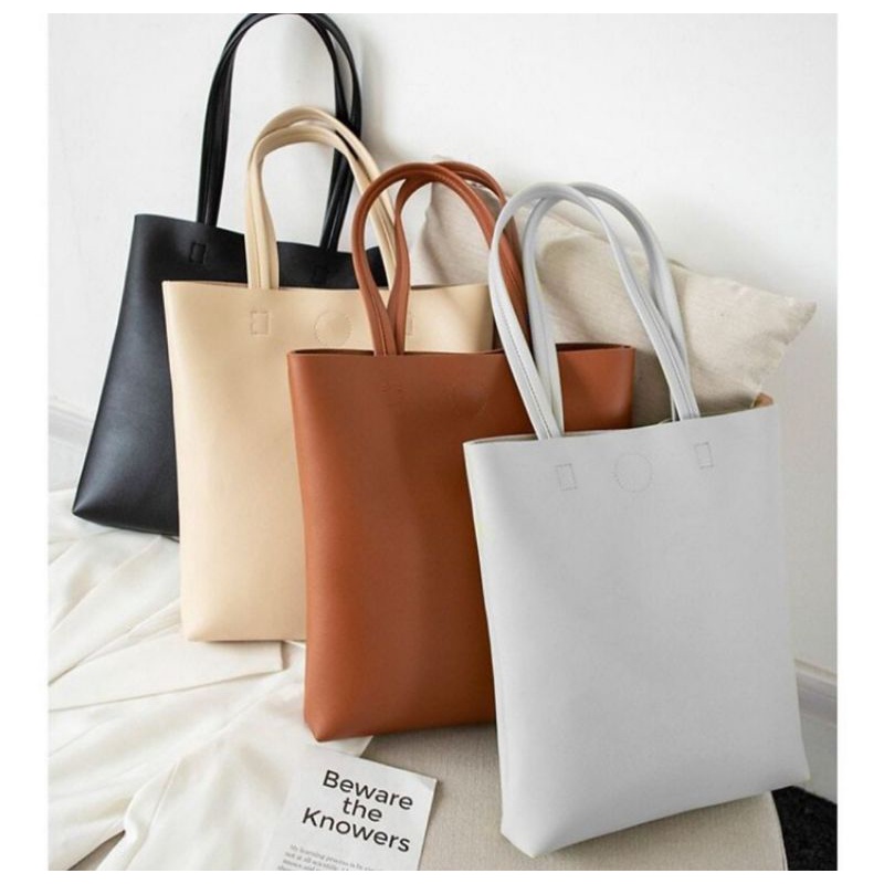 Tas wanita/ Tote bag polos /Tote bag hitam polos
