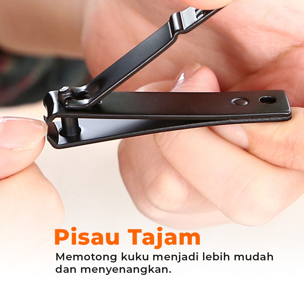 Gunting Kuku Manicure Pedicure Tajam Stainless Pemotong Kuku